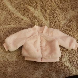 Newborn Pink furry coat
